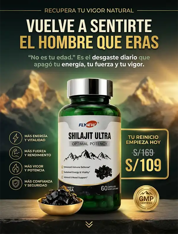 Flynew Shilajit Ultra — Vitalidad, Energía y Rendimiento Masculino