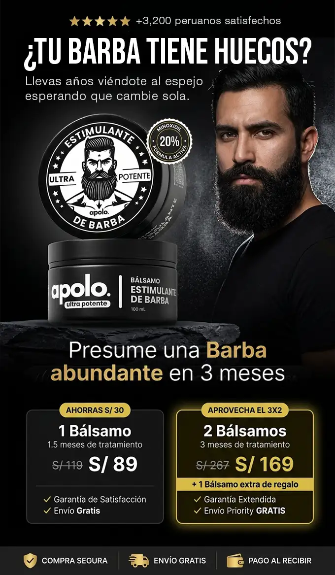 Apolo Ultra – Estimulante de Barba | Potencia tu atractivo