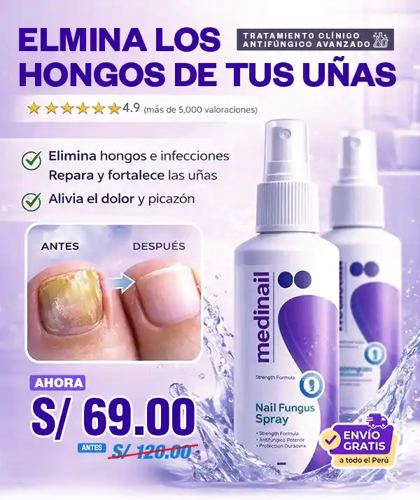 Medinail® Spray - Elimina los hongos de tus uñas